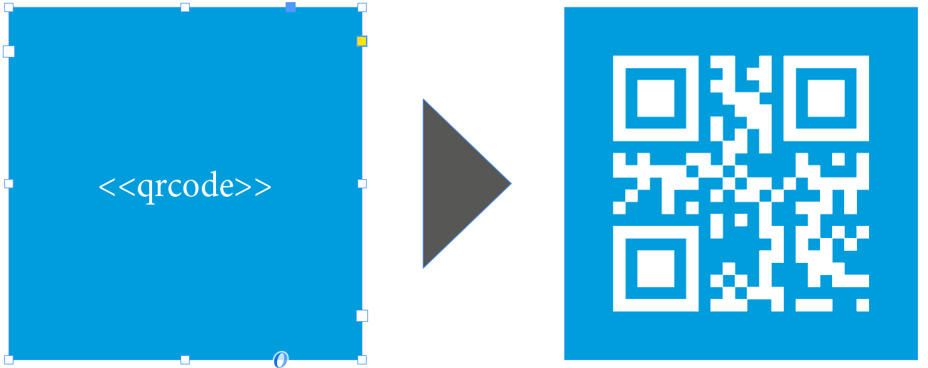 indesign data merge colored qr-code